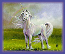 Magnificent Unicorn representing authors Spirit.